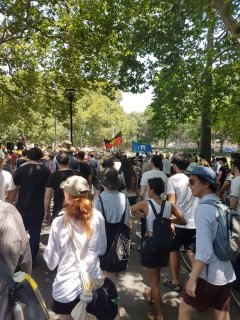 Invasion Day crowd at Hyde Park