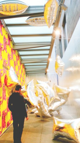 Warhol's Silver Clouds reimagined for Andy Warhol - Ai Weiwei.