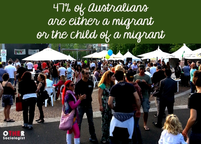 47% of Australians are either a migrant or the child of a migrant