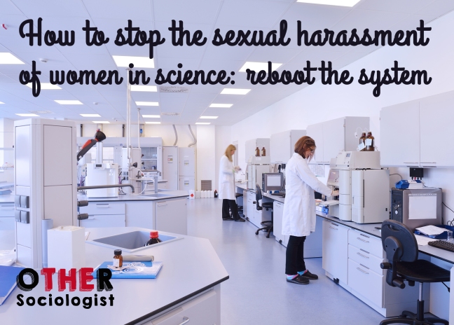 Two white women scientists are working on machines in a lab