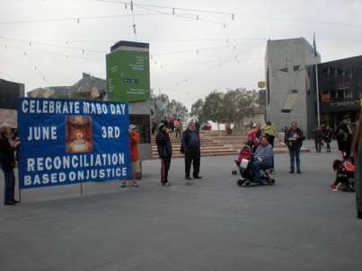 Mabo Celebrations in Melbourne 2010. Commemorates Indigenous activist Eddie Mabo, who fought and won an historic 10 year native title battle in the High Court of Australia. Photo by Leah Feldman via Flickr.