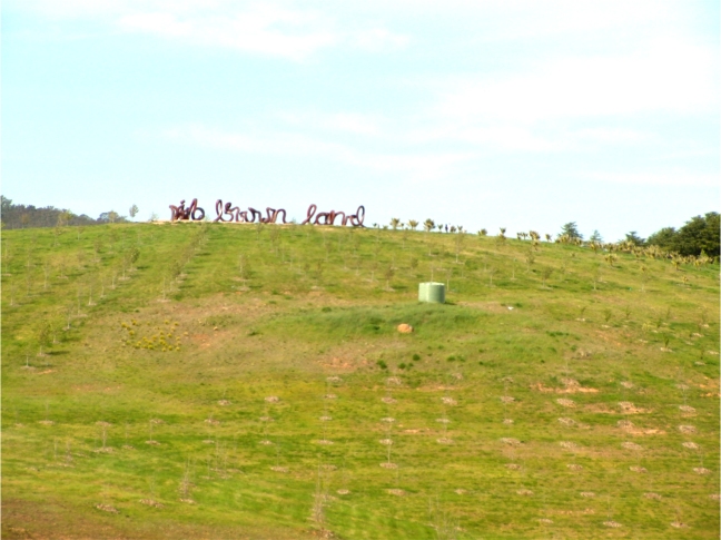 Wide Brown Land, sculpture by Marcus Tatton, Futago Design Studios and Chris Viney, 2010