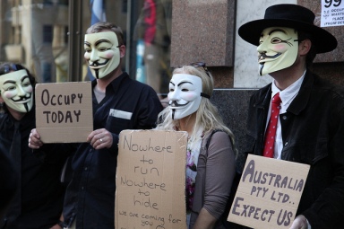 Occupy Sydney, Oct 2011. Photo by Kate Ausburn via Flickr.