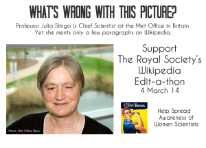 Support The Royal Society's Wikipedia Edit-a-thon. By STEM Women